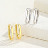 Wholesale Women's S925 Silver Ushaped Geometric Electroplated Earrings