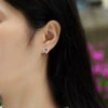Wholesale Women's S925 Silver Ushaped Moissanite Inlaid Elegant Earrings