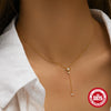 Wholesale Women's S925 Silver Yshaped Necklace With Electroplating Ins Cold Style Eight Mang Star Pattern And Long Tassel