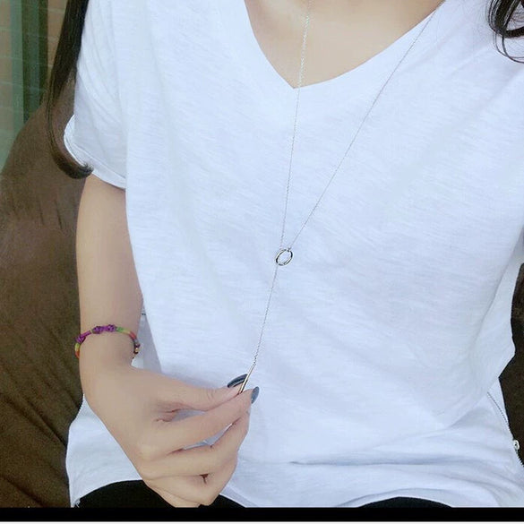 Wholesale Women's S925 Sterling Silver And Acrylic Pendant Necklace With Letters Numbers Text Pattern And Water Wave Chain