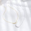 Wholesale Women's S925 Sterling Silver Angel Wings Geometric Diamond Clavicle Necklace