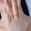 Wholesale Women's S925 Sterling Silver Animals Small Fish Shape Twist Ring With Electroplating