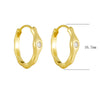 Wholesale Women's S925 Sterling Silver Asymmetrical Geometric Earrings Set With Diamonds