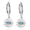 Wholesale Women's S925 Sterling Silver Bohemian Eye Inlaid Turquoise Earrings