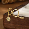 Wholesale Women's S925 Sterling Silver Bohemian Eye Inlaid Turquoise Earrings