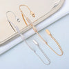 Wholesale Women's S925 Sterling Silver Bow Electroplated Necklace And Bracelet Jewelry