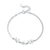 Wholesale Women's S925 Sterling Silver Butterfly Electroplated Bracelet Jewelry