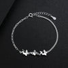Wholesale Women's S925 Sterling Silver Butterfly Electroplated Bracelet Jewelry
