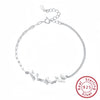 Wholesale Women's S925 Sterling Silver Butterfly Electroplated Bracelet Jewelry