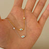 Wholesale Women's S925 Sterling Silver Clavicle Chain Necklace With Geometric Design And Electroplating Treatment