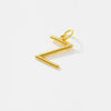 Wholesale Women's S925 Sterling Silver Clavicle Chain Necklace With Glow Surface Letter A Z Text Design And 18K Gold Electroplating