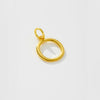 Wholesale Women's S925 Sterling Silver Clavicle Chain Necklace With Glow Surface Letter A Z Text Design And 18K Gold Electroplating