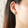 Wholesale Women's S925 Sterling Silver Crystal Flower Earrings Small Fresh Style