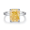 Wholesale Women's S925 Sterling Silver Crystal Sugar Ring With Geometric Pattern Ice Flower Cut And Raydion Cut Electroplated