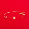 Wholesale Women's S925 Sterling Silver Cute Cow Zodiac Animal Woven Red Electroplated Bracelet