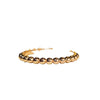 Wholesale Women's S925 Sterling Silver Cylindrical Geometric Stacked Ring Electroplated With 18K Champagne Gold And Rose Gold