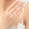 Wholesale Women's S925 Sterling Silver Daisy Dripping Glue Finger Ring