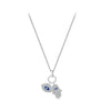 Wholesale Women's S925 Sterling Silver Devil's Eye Clavicle Chain Necklace Set With Micro Inlay Treatment