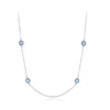 Wholesale Women's S925 Sterling Silver Devil's Eye Clavicle Chain Necklace Set With Micro Inlay Treatment