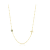 Wholesale Women's S925 Sterling Silver Devil's Eye Clavicle Chain Necklace Set With Micro Inlay Treatment