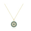 Wholesale Women's S925 Sterling Silver Devil's Eye Clavicle Chain Necklace Set With Micro Inlay Treatment