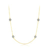 Wholesale Women's S925 Sterling Silver Devil's Eye Clavicle Chain Necklace Set With Micro Inlay Treatment