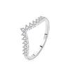 Wholesale Women's S925 Sterling Silver Diamond Crown Ring Highend Fashion Adjustable