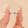 Wholesale Women's S925 Sterling Silver Diamond Crown Ring Highend Fashion Adjustable