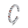 Wholesale Women's S925 Sterling Silver Distressed Star Ring