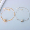 Wholesale Women's S925 Sterling Silver Double Layer Small Waist Design Electroplated Hand Jewelry Bracelet