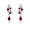 Wholesale Women's S925 Sterling Silver Drop Shape Geometric Earrings With Electroplating