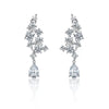 Wholesale Women's S925 Sterling Silver Drop Shape Geometric Earrings With Electroplating