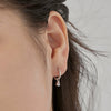 Wholesale Women's S925 Sterling Silver Drop Shape Light Luxury Earrings With Electroplating
