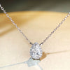 Wholesale Women's S925 Sterling Silver Drop Shape Pendant Ochain Necklace With Electroplating Minimalist Style