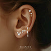 Wholesale Women's S925 Sterling Silver Earrings With Four Leaf Clover Butterfly Love Tassel Heart Shape Flower And Geometric Patterns And Zirconia