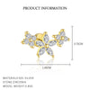 Wholesale Women's S925 Sterling Silver Earrings With Four Leaf Clover Butterfly Love Tassel Heart Shape Flower And Geometric Patterns And Zirconia