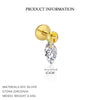 Wholesale Women's S925 Sterling Silver Earrings With Four Leaf Clover Butterfly Love Tassel Heart Shape Flower And Geometric Patterns And Zirconia