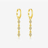 Wholesale Women's S925 Sterling Silver Earrings With Geometric Joker Design And Platinum Or 18K Gold Electroplating