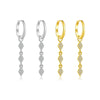 Wholesale Women's S925 Sterling Silver Earrings With Geometric Joker Design And Platinum Or 18K Gold Electroplating