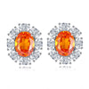 Wholesale Women's S925 Sterling Silver Earrings With Geometric Pattern And Electroplating Treatment
