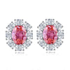 Wholesale Women's S925 Sterling Silver Earrings With Geometric Pattern And Electroplating Treatment
