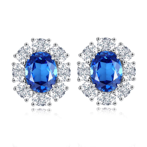 Wholesale Women's S925 Sterling Silver Earrings With Geometric Pattern And Electroplating Treatment