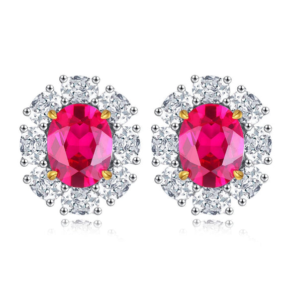 Wholesale Women's S925 Sterling Silver Earrings With Geometric Pattern And Electroplating Treatment