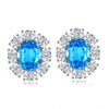 Wholesale Women's S925 Sterling Silver Earrings With Geometric Pattern And Electroplating Treatment