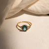 Wholesale Women's S925 Sterling Silver Eggshaped Geometric Ring With Electroplating