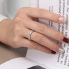 Wholesale Women's S925 Sterling Silver Electroplating Geometric Internet Celebrity Style Ring