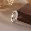 Wholesale Women's S925 Sterling Silver Electroplating Geometric Internet Celebrity Style Ring