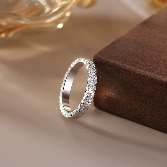 Wholesale Women's S925 Sterling Silver Electroplating Geometric Internet Celebrity Style Ring