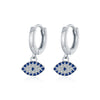 Wholesale Women's S925 Sterling Silver Eyeshaped Electroplated Light Luxury Earrings