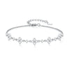 Wholesale Women's S925 Sterling Silver Fairy Bracelet With Star And Geometric Pattern Electroplated Light Luxury And Minimalist Style